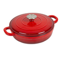 270.75-COCOTTE ROTONDA CON COPERCHIO  1,9 L Ø 23x5,8 CM ROSSO FERRO