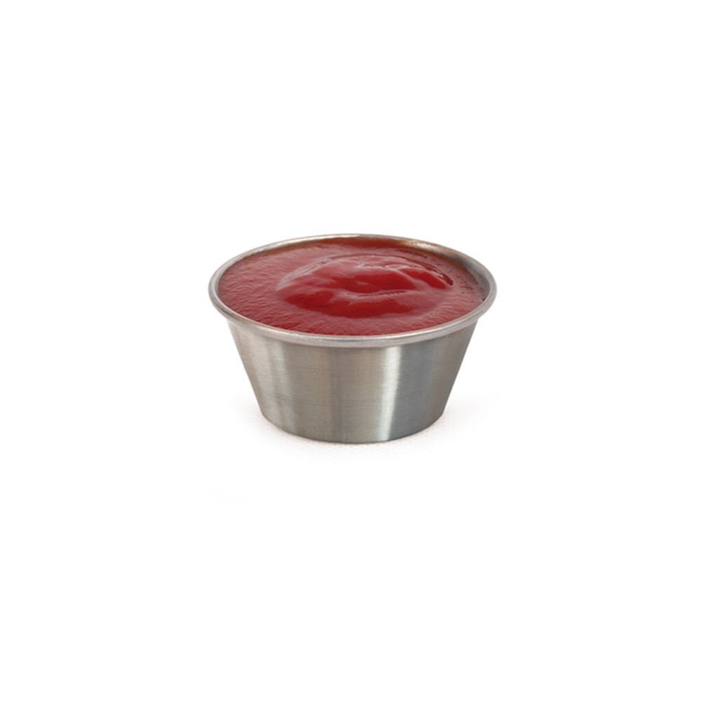 186.52-RAMEQUINS 'ARTINOX' 75 ML Ø 5,7x4,5 CM ARGENTO ACCIAIO INOX (1 u.)