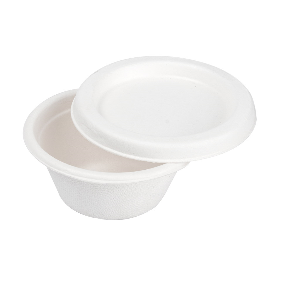 228.80-MINI TERRINE + COPERCHI 'BIONIC' 60 ML Ø 6,9x3+0,7 CM BIANCO BAGASSA (50 u.)