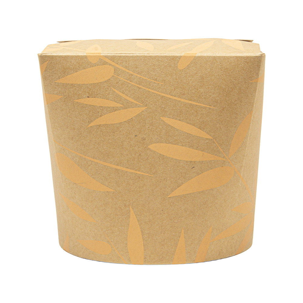 281.41-RICIPIENTI MULTIUSO PER MICROONDE 'FEEL GREEN' 780 ML 280 +18 PE G/M2 Ø9,3x9,8 CM MARRONE CARTONE (50 u.)