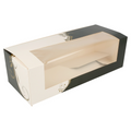 204.76-SCATOLE PER PASTICCERIA CON FINESTRA 'THEPACK' CLASSIC  26x11x8 CM BIANCO CARTONE NANO-MICRO (50 u.)