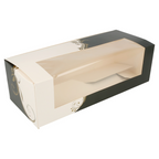 204.76-SCATOLE PER PASTICCERIA CON FINESTRA 'THEPACK' CLASSIC  26x11x8 CM BIANCO CARTONE NANO-MICRO (50 u.)