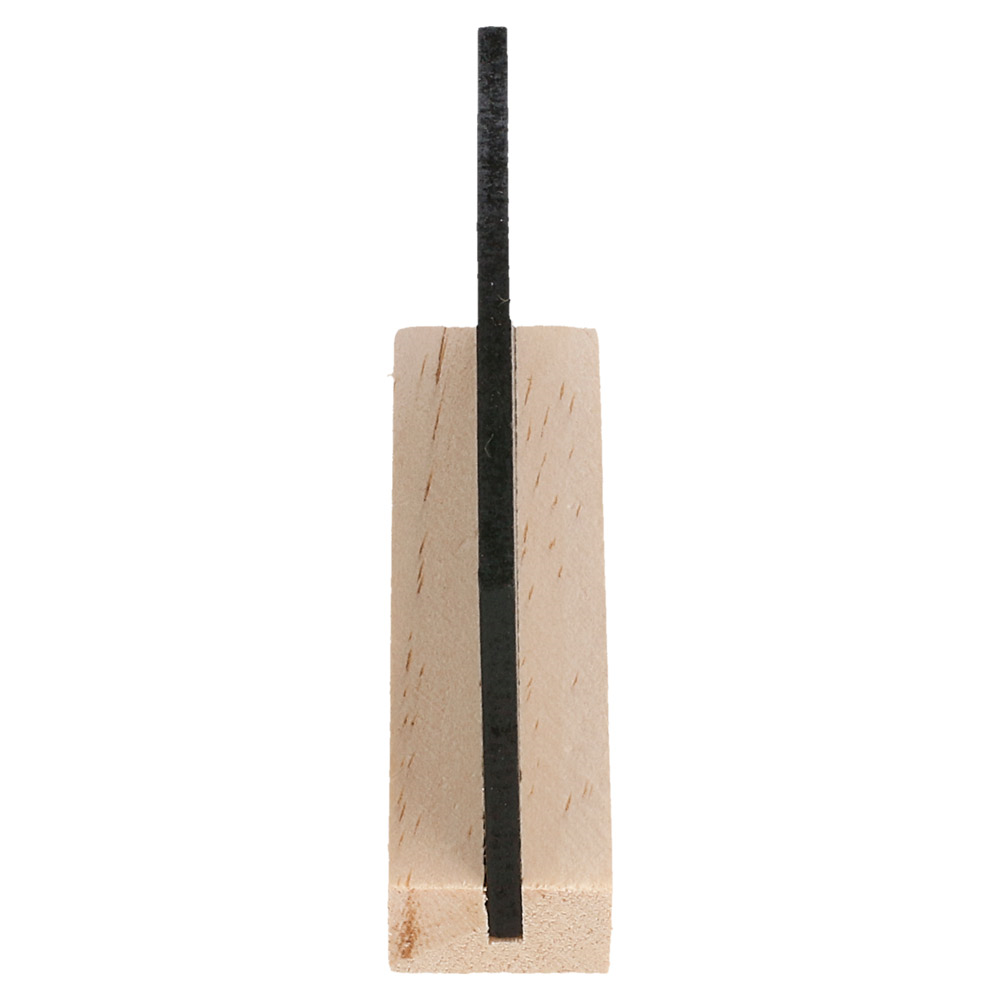 207.19-4 U. MINI LAVAGNA CON BASE   7,5x5x2 CM NERO LEGNO