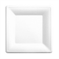 126.01-PIATTI QUADRATI 'BIONIC'  20x20x1 CM BIANCO BAGASSA (50 u.)