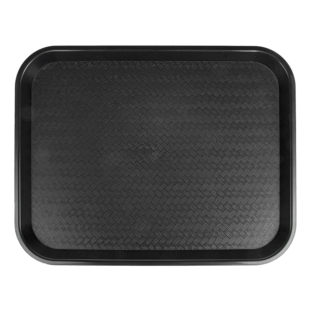 257.62-VASSOIO FAST FOOD   35,5x45,3x2,4 CM NERO PP
