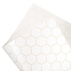 276.41-MINI CARTA ANTIGRASSO CERATA 2 FACCE 'PFAS FREE'  10+60+10 G/M2 20x12 CM BIANCO CELLULOSA + CERA VEGETALE (500 u.)