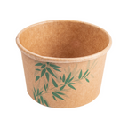 217.58-COPPETTA GELATI 'FEEL GREEN' 120 ML 210 + 18 PE G/M2 Ø7,7x4,7 CM MARRONE CARTONE (50 u.)