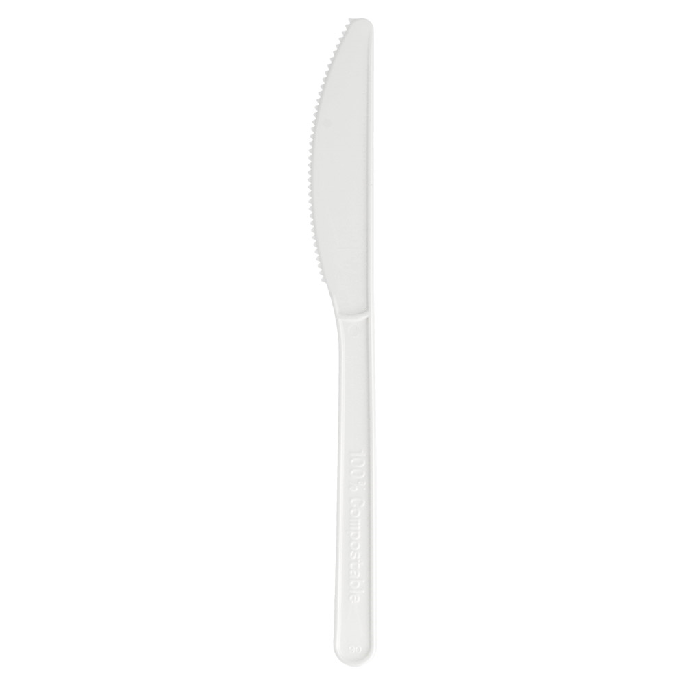 223.52-COLTELLI  18 CM BIANCO CPLA (50 u.)