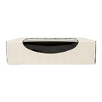 273.90-CONTENITORI SUSHI+FINESTRA 'THEPACK' KINTSU  17,5x12x4,5 CM BIANCO/NERO CARTÓN NANO-MICRO + PE + OPP (50 u.)
