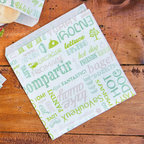 229.37-CARTA ANTIGRASSO APERTO 2 LATI FAST FOOD PAROLE 35 G/M2 17x18 CM BIANCO PERGAMANA ANTIGRASSI (500 u.)