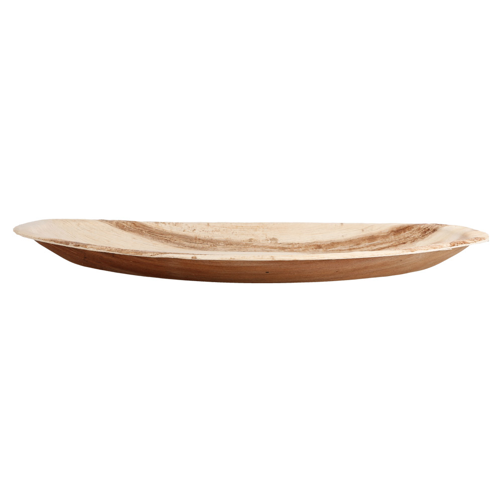 214.43-PIATTI OVALI 'ARECA'  33,7x23x2 CM NATURALE ARECA (25 u.)