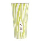271.12-BICCHIERI BEVANDE FREDDE E CALDE 1 PARETE 'COMPOSTABLE GRASS' 660 ML - 22 oz 300 G/M2 Ø9/6x17 CM BIANCO CARTONE (50 u.)