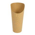 281.45-BICCHIERE PER FRITTI APERTO 'FEEL GREEN' 22 OZ - 660 ML 250 + 20PE G/M2 Ø8,5x18 CM MARRONE CARTONE (50 u.)