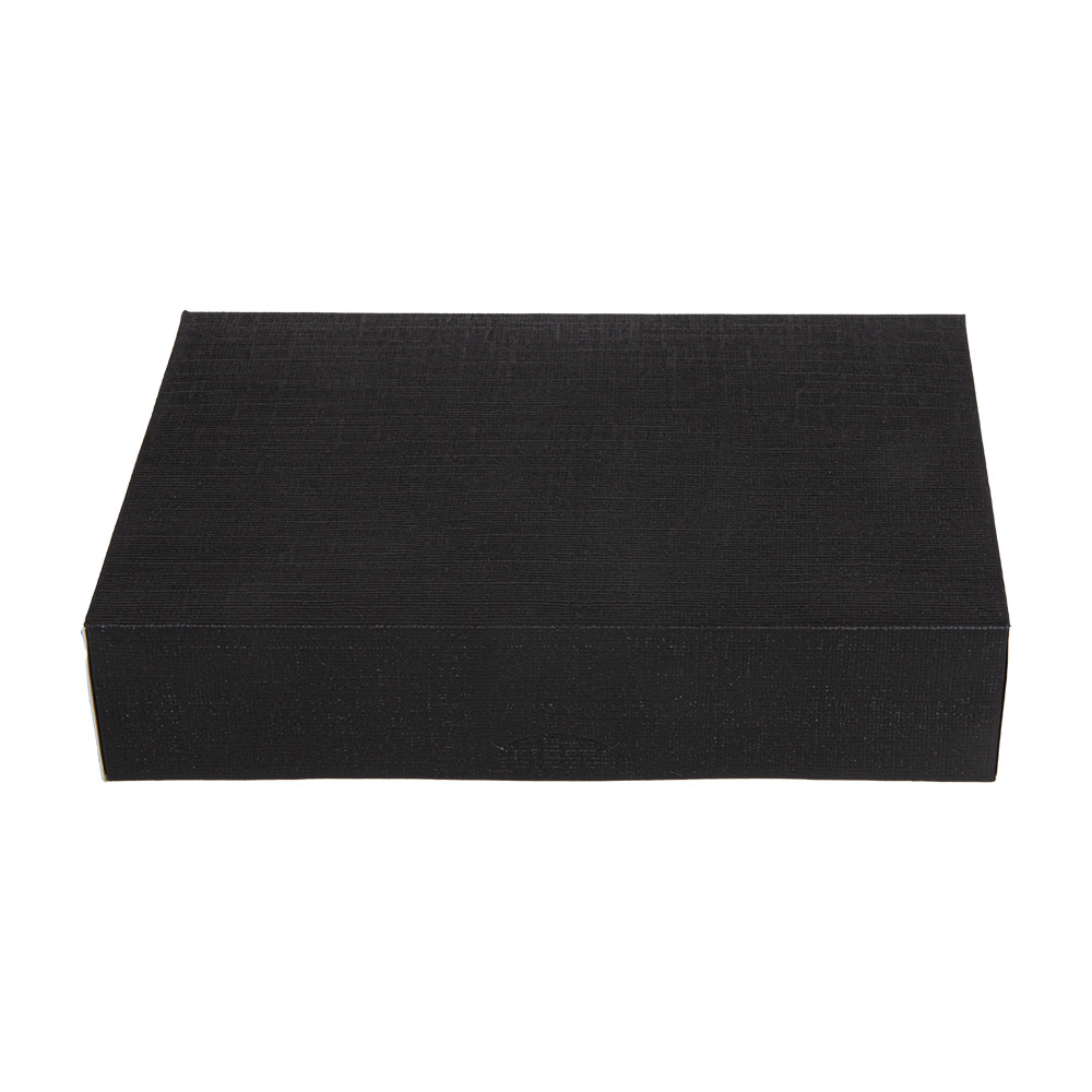 259.16-SCATOLE CATERING, PIANA 'THEPACK'  28x19x6 CM NERO CARTONE NANO-MICRO (50 u.)