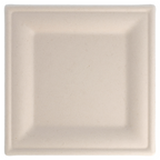 212.69-PIATTI QUADRATI 'BIONIC'  20x20x1 CM NATURALE BAGASSA (50 u.)
