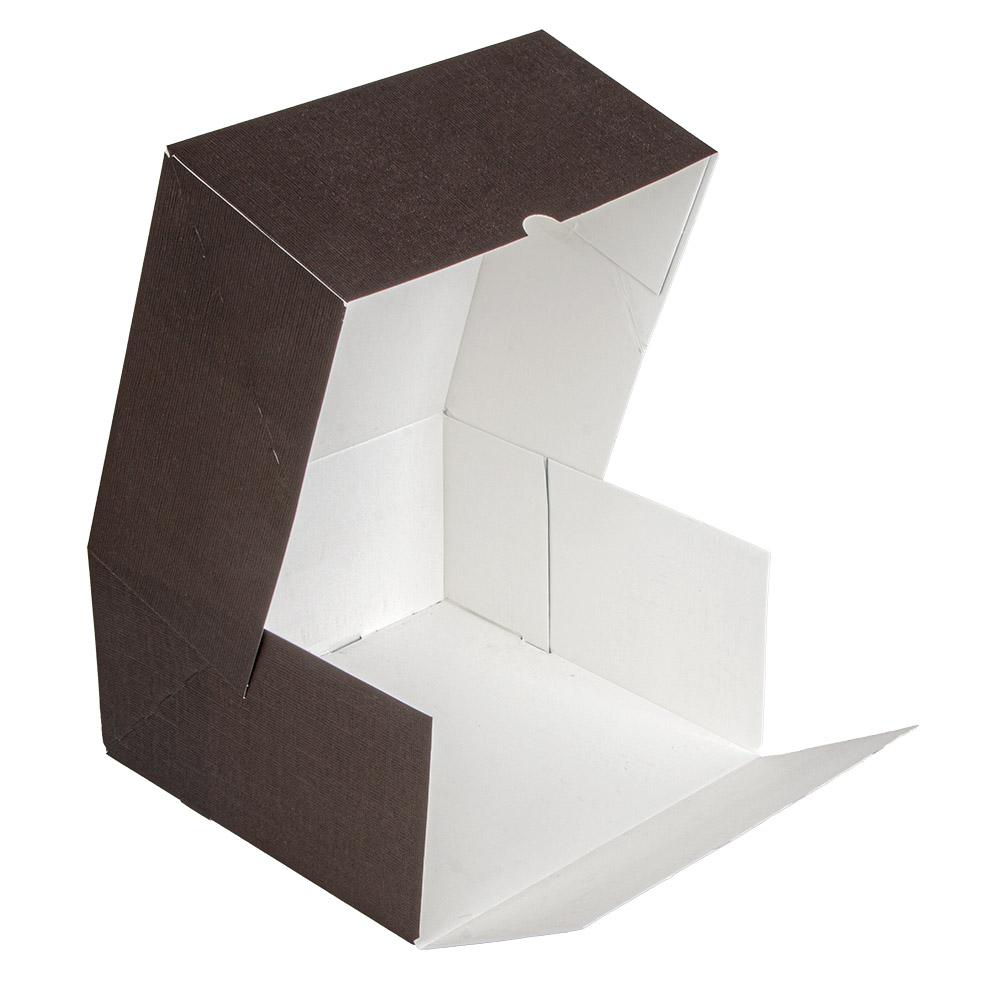 269.55-SCATOLE PER PASTICCERIA SENZA FINESTRA 'THEPACK'  24x24x12 CM CIOCCOLATO CARTONE NANO-MICRO (50 u.)