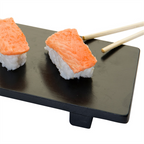 205.86-BASE SUSHI 'BAMBOO'  50x23x2,5 CM NERO BAMBÙ