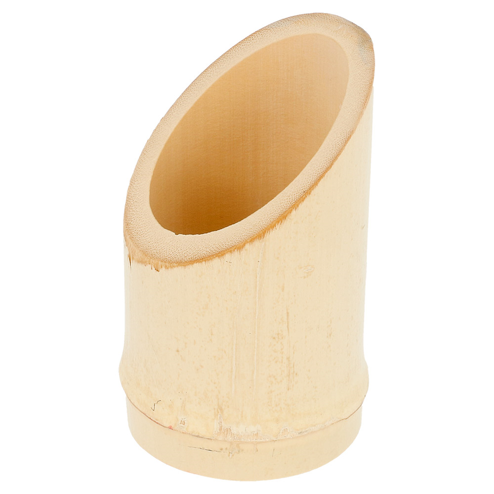 142.43-BICCHIERINO TUBO TRONCATO 'BAMBOO'  Ø 5/5,5x9 CM NATURALE BAMBÙ (10 u.)