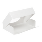 253.42-CONTENITORI SUSHI+FINESTRA 'THEPACK'  17,5x12x4,5 CM BIANCO CARTONE NANO-MICRO + OPP (50 u.)