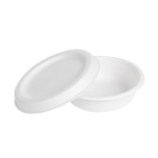 257.42-MINI TERRINE + COPERCHI 'BIONIC' 30 ML Ø 6,2x2+0,7 CM BIANCO BAGASSA (50 u.)