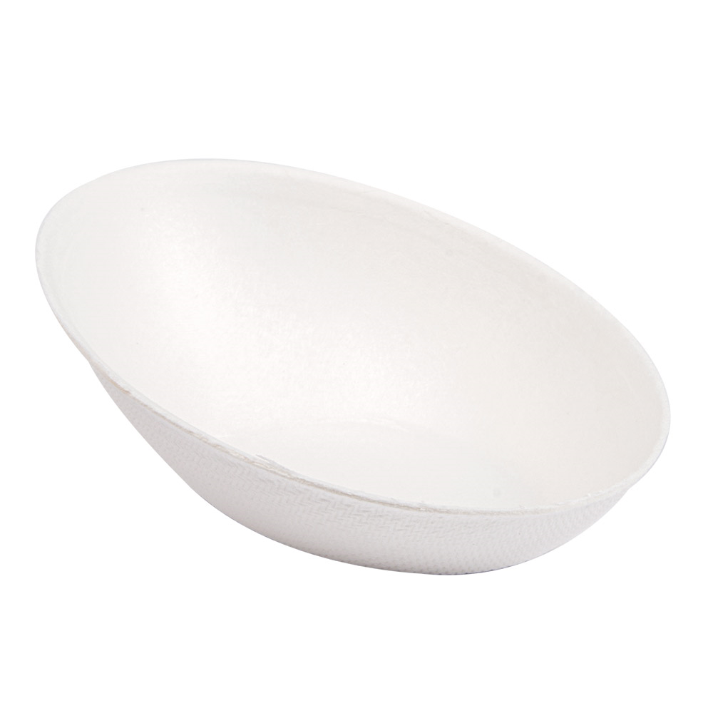 232.73-CONTENITORE OVALE 'BIONIC'  8x4,8x2,7 CM BIANCO BAGASSA (50 u.)