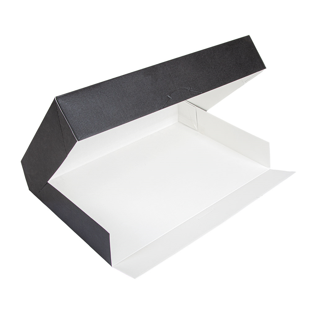 259.17-SCATOLE CATERING, PIANA 'THEPACK'  34x25x6 CM NERO CARTONE NANO-MICRO (50 u.)