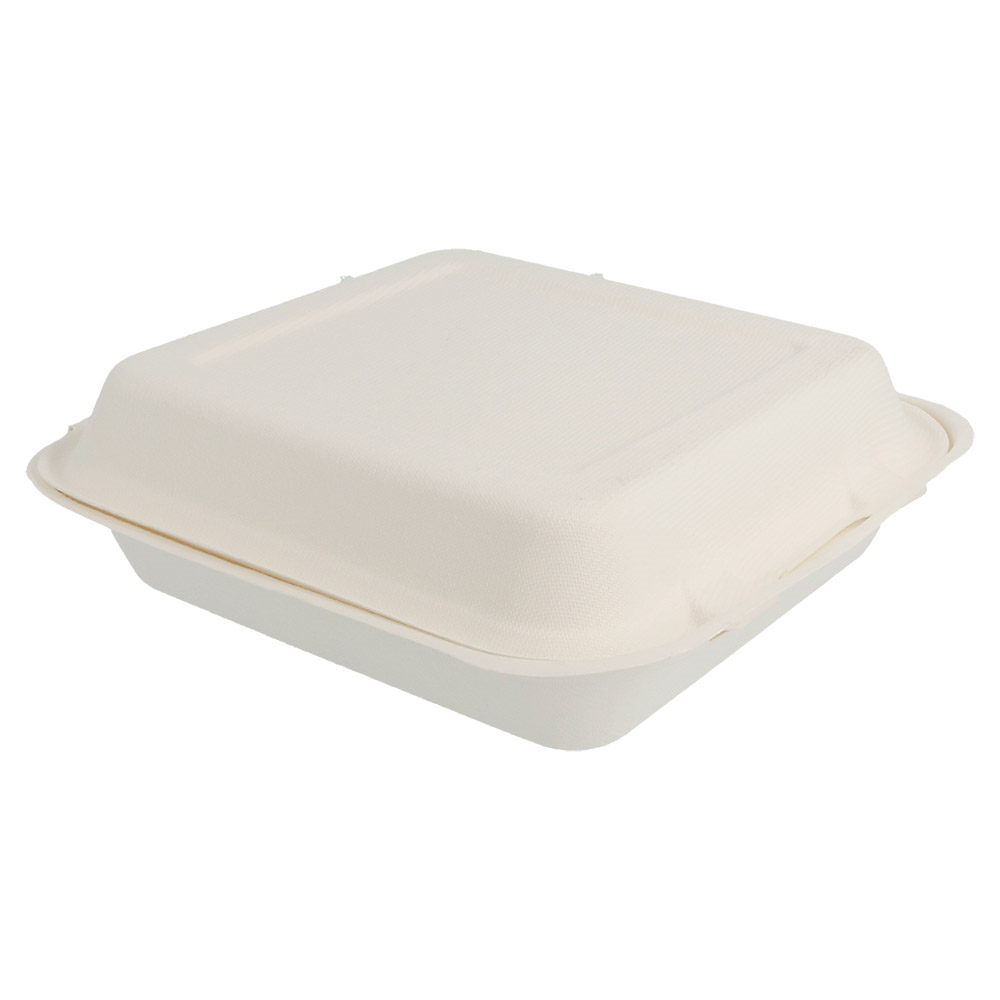 212.79-CONTENITORI "M" 'BIONIC' 820 ML 20x20x7,5 CM BIANCO BAGASSA (50 u.)