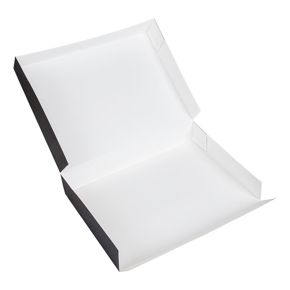 259.17-SCATOLE CATERING, PIANA 'THEPACK'  34x25x6 CM NERO CARTONE NANO-MICRO (50 u.)