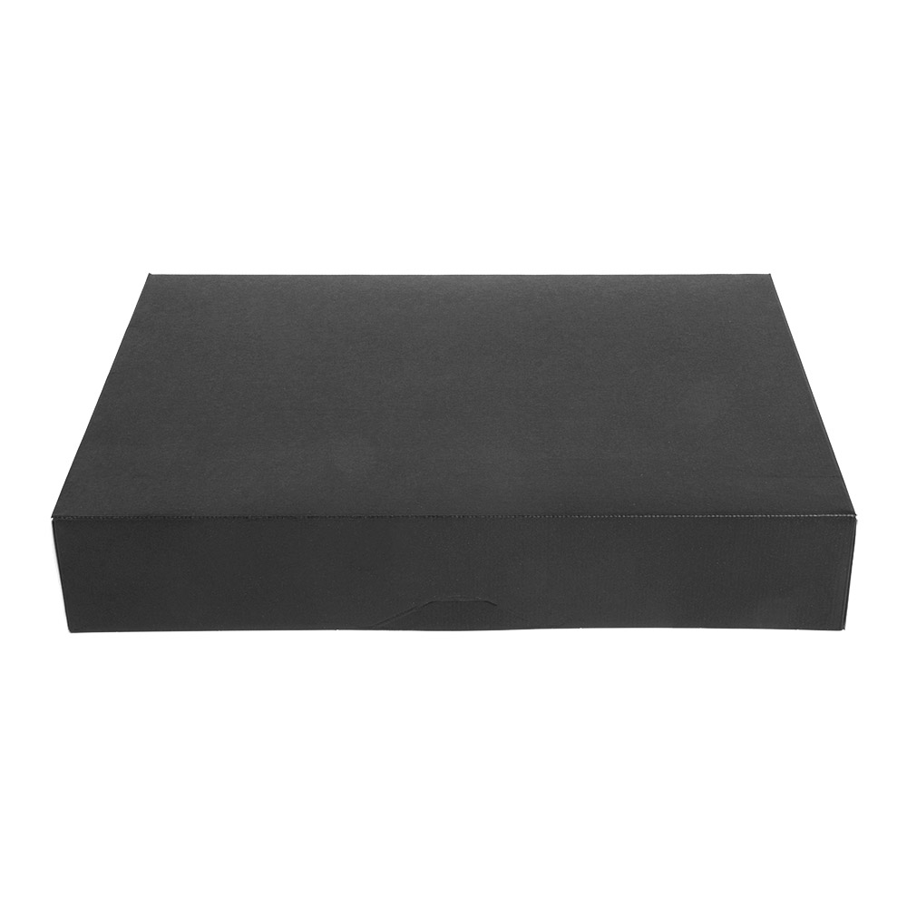 259.17-SCATOLE CATERING, PIANA 'THEPACK'  34x25x6 CM NERO CARTONE NANO-MICRO (50 u.)