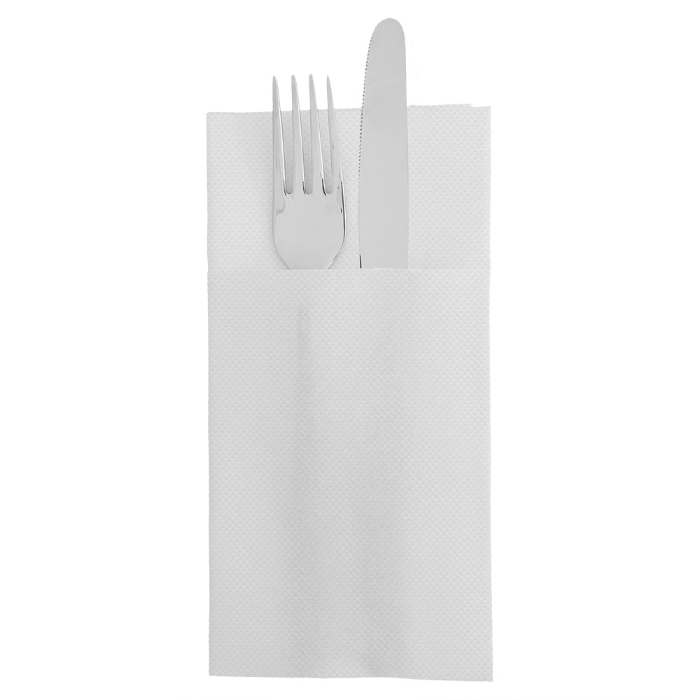 230.70-TOVAGLIOLI CANGURO ECOLABEL 'DOUBLE POINT'  18 G/M2 39x40 CM BIANCO TISSUE (50 u.)