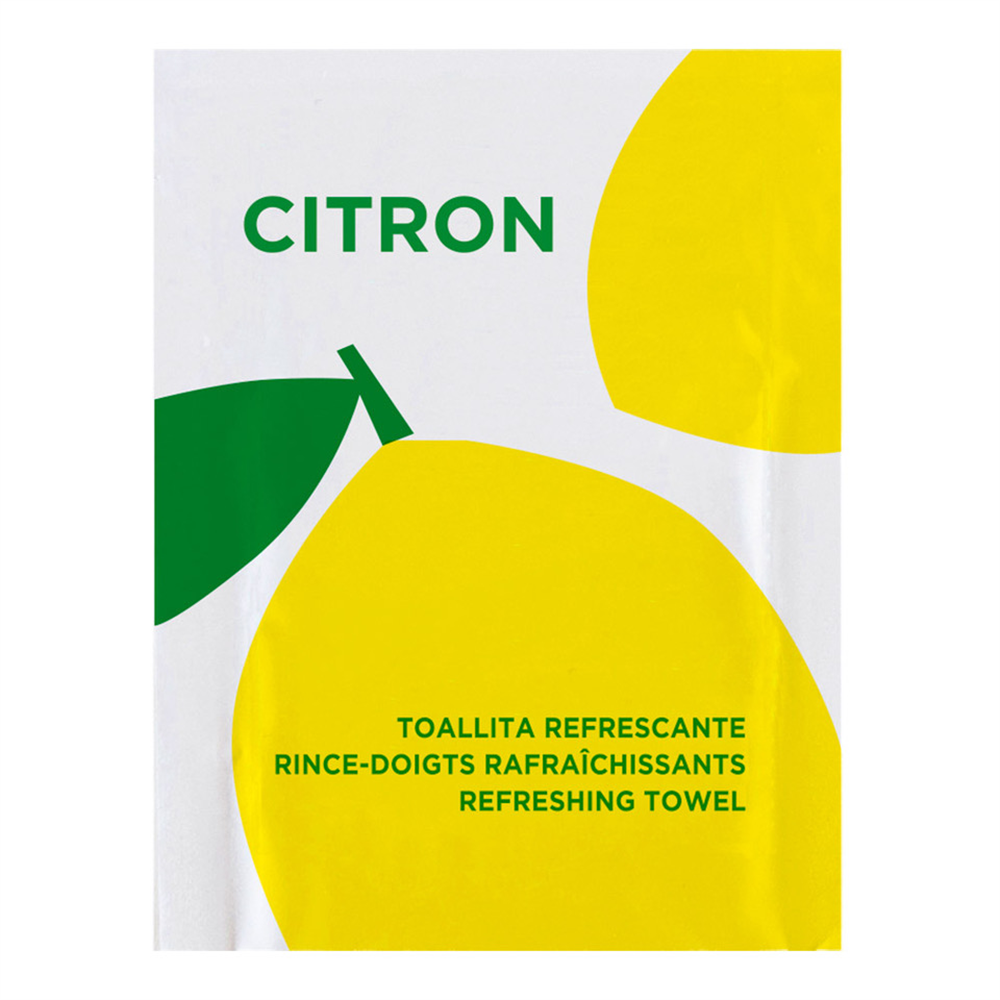 110.75-SALVIETTE RINFRESCANTE CITRON CLASSIC 45 G/M2 6x8 CM BIANCO CELLULOSA (500 u.)