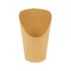 281.43-BICCHIERE PER FRITTI APERTO 'FEEL GREEN' 9 OZ - 270 ML 250 + 20PE G/M2 Ø7x11,5 CM MARRONE CARTONE (100 u.)