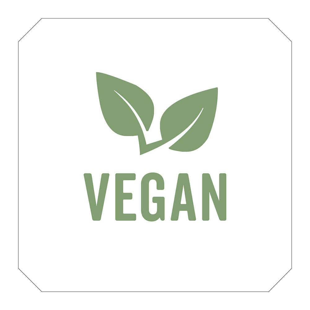265.40-1000 U. ETICHETTE ADESIVE VEGAN   2,5x2,5 CM BIANCO ADESIVO