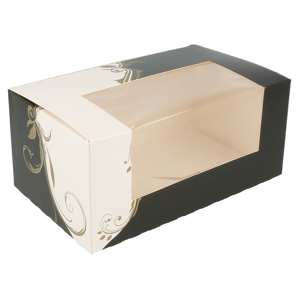 204.75-SCATOLE PER PASTICCERIA CON FINESTRA 'THEPACK' CLASSIC  18x11x8 CM BIANCO CARTONE NANO-MICRO (50 u.)