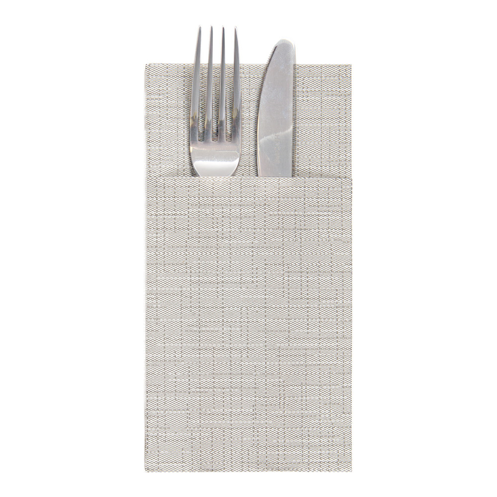 264.39-TOVAGLIOLI CANGURO DRY COTTON 55 G/M2 40x40 CM GRIGIO AIRLAID (50 u.)