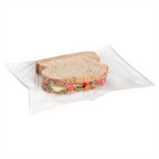 173.02-BUSTE CON FINESTRA DELI PACK 30 G/M2 + 13 PP 24x19/17 CM BIANCO KRAFT (500 u.)