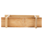 180.37-20 MINI CONTENITORI 'BAMBOO'  12x12x3 CM NATURALE BAMBÙ