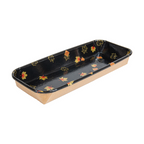 268.85-RECIPIENTI PER "SUSHI"  20PE + 280 +16PE G/M2 22,1x9,1x2,4 CM NERO KRAFT (50 u.)