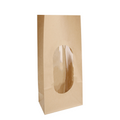 280.80-SACCHETTI SOS CON FINESTRA  1000 GR 60 G/M2 + 3µ OPP 9+6x18 CM NATURALE KRAFT (50 u.)