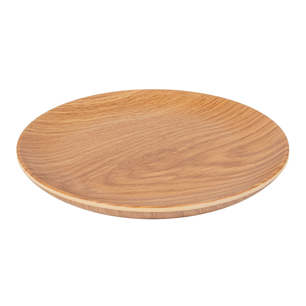 263.49-PIATTI PIANI ASAMI WARE  Ø 20x1,8 CM SIMILITUDINE LEGNA MELAMINA (1 u.)