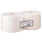 156.05-PANNO CARTA 1 VELO - 2500 FOGLI  22 G/M2 Ø37x26 CM BIANCO TISSUE (2 u.)