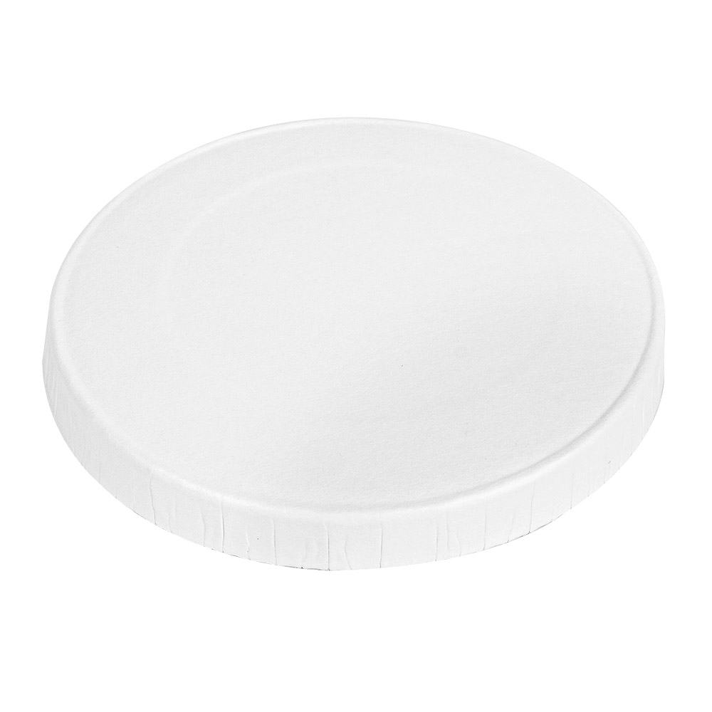 254.47-COPERCHIO PER TERRINA PICCOLA  230 + 18 PE G/M2 Ø6,2 CM BIANCO CARTONE (50 u.)