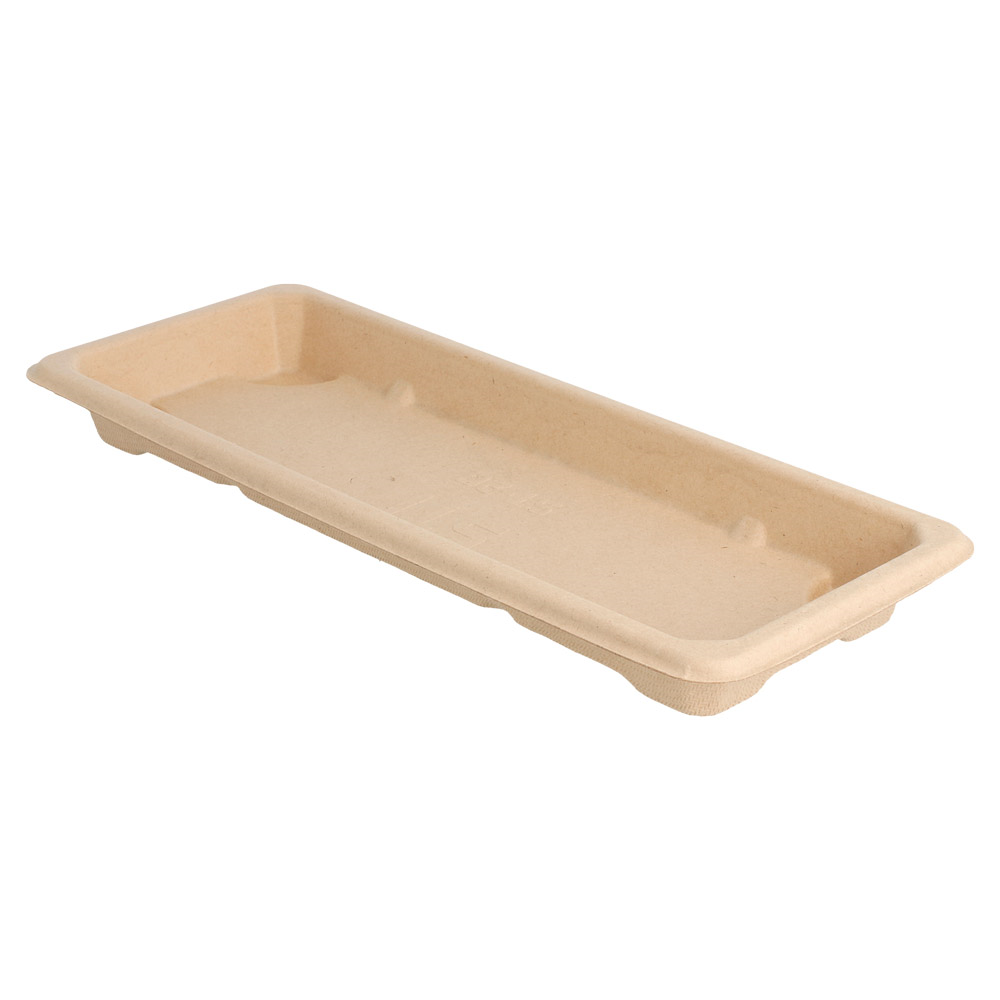 212.93-SCATOLE SUSHI 'BIONIC'  22x9x2 CM NATURALE BAGASSA (50 u.)