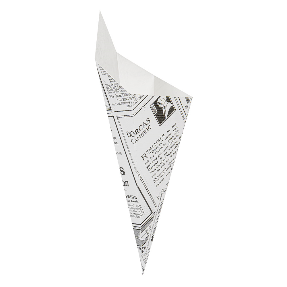 234.43-CONI PER FRITTI 'THEPACK' TIMES 100 G 12,8x21,7 CM BIANCO CARTONE NANO-MICRO (200 u.)