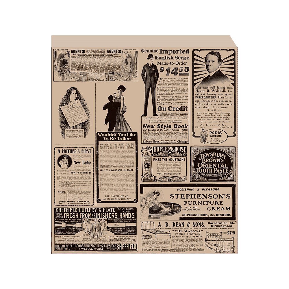 226.66PF-CARTA ANTIGRASSO APERTO 2 LATI FAST FOOD PFAS FREE 'TIMES' 38 G/M2 23x25,5 CM NATURALE PERGAMANA ANTIGRASSI (500 u.)