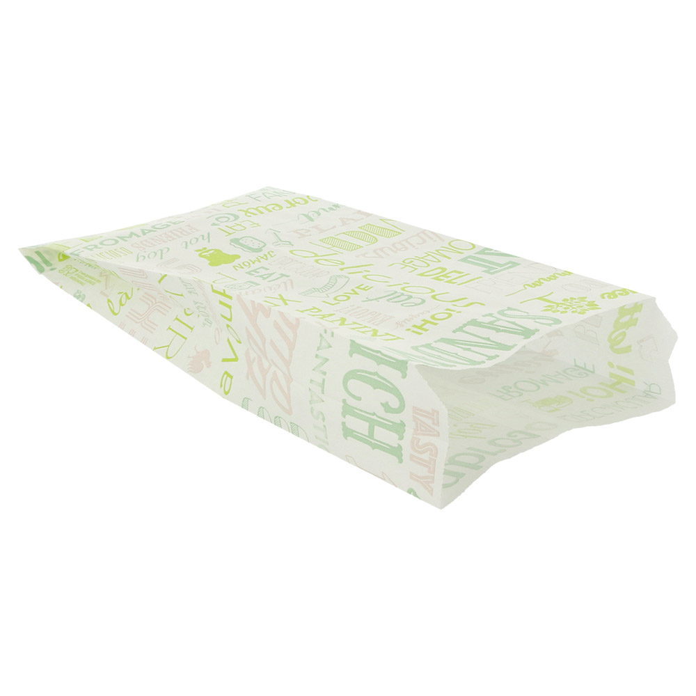 229.23-SACCHETTI SANDWICHES GREEN PAROLE 32 G/M2 12+4x26 CM BIANCO PERGAMANA ANTIGRASSI (500 u.)