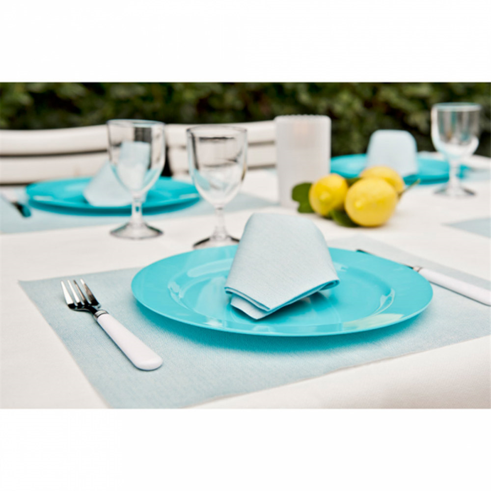 194.85-TOVAGLIOLI DRY COTTON 55 G/M2 40x40 CM TURCHESE AIRLAID (50 u.)