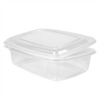 262.58-RECIPIENTI CON COPERCHIO 750 ML 18,7x14,4x5,2 CM TRASPARENTE PP (50 u.)