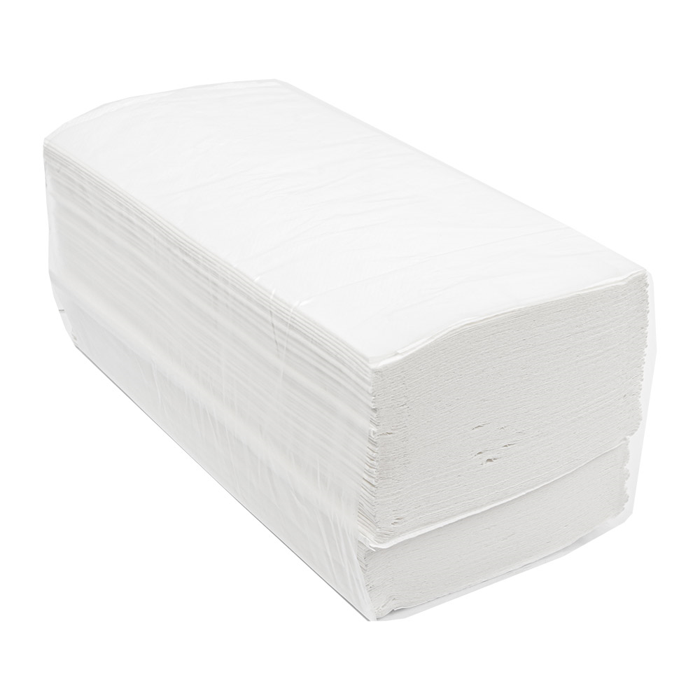 163.32-ASCIUGAMANI "ZIGZAG" ECOLABEL 2 STRATI  37 G/M2 22,5x21 CM BIANCO TISSUE (200 u.)