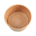 217.56-COPPETTA GELATI 'FEEL GREEN' 70 ML 210 + 18 PE G/M2 Ø6,5x3,9 CM MARRONE CARTONE (50 u.)